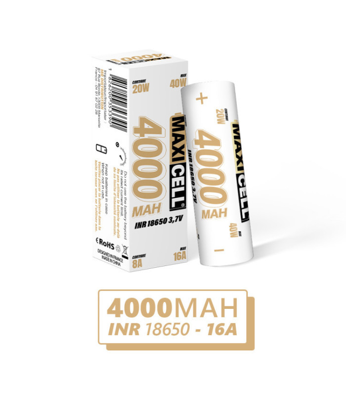 ACCUS MAXICELL - 4000 MAH INR 18650 - 16A
